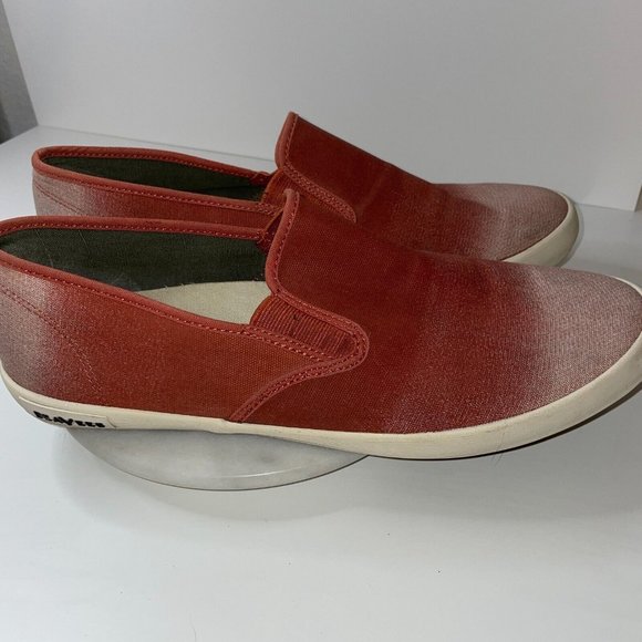 SeaVees Baja Slip On Dip Dye Mens Comfort Slip On‎ Cayenne Sneaker Shoes Sz 10 - Picture 4 of 10